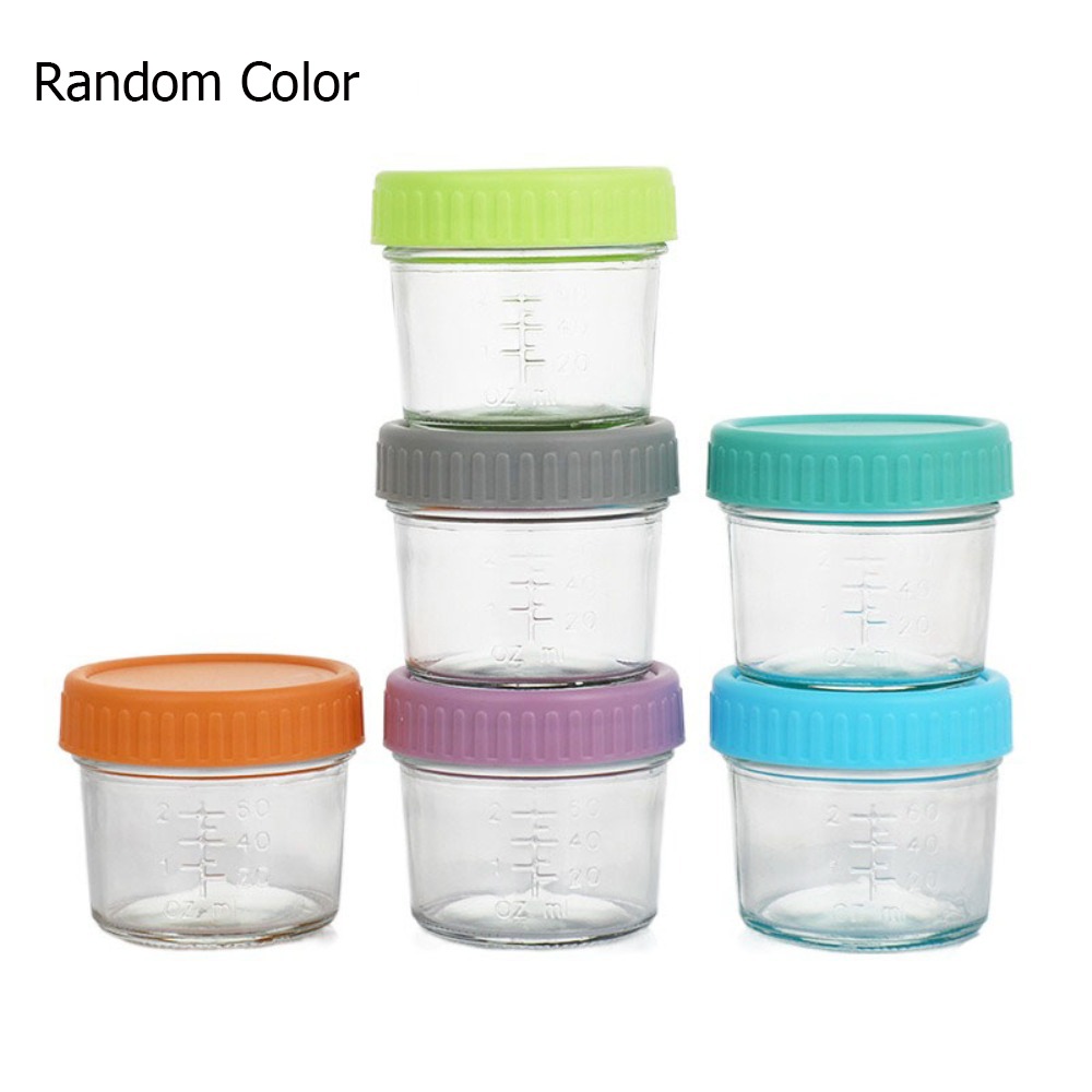 Sauce Dipping Cup - 6pcs Mason Jar Glass Baby Food