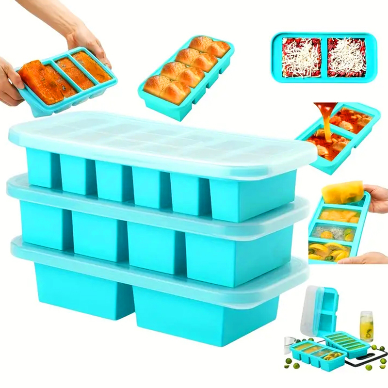 Meal Prep Chia Pudding - 2 or 3-piece Silicone Freezer Tray