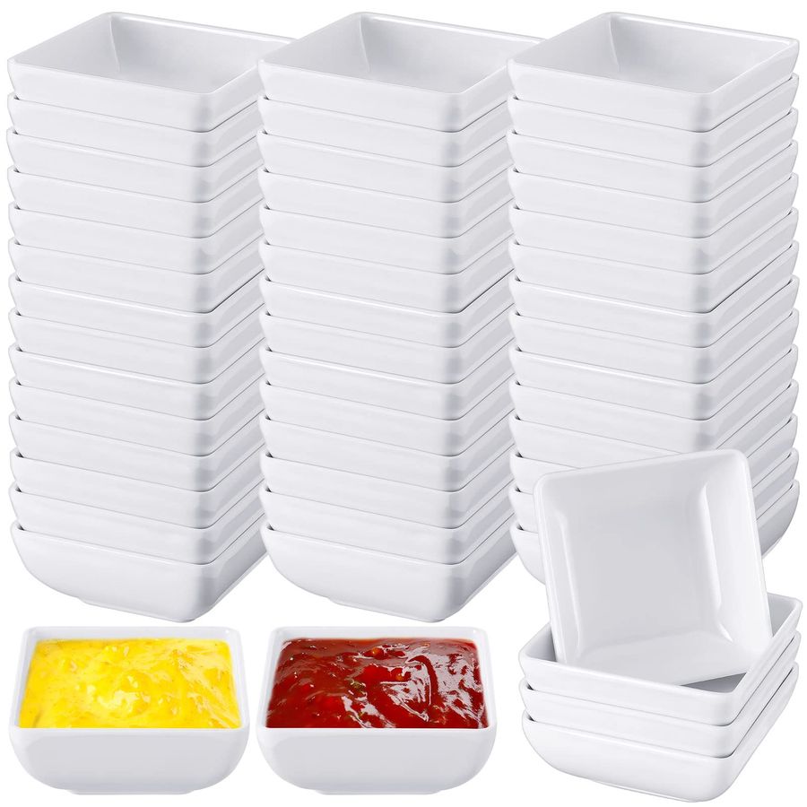 Sauce Dipping Cup - 50 Pcs Soy Sauce Dish Melamine