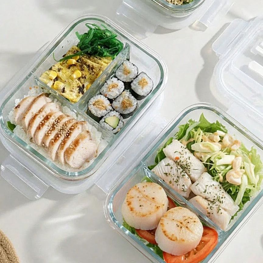 Meal Prep Ideas - Glass Food Storage Container With Lid,