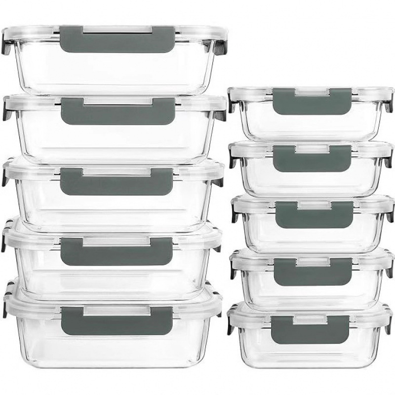 Meal Prep Ideas - Glass Food Storage Container With Lid