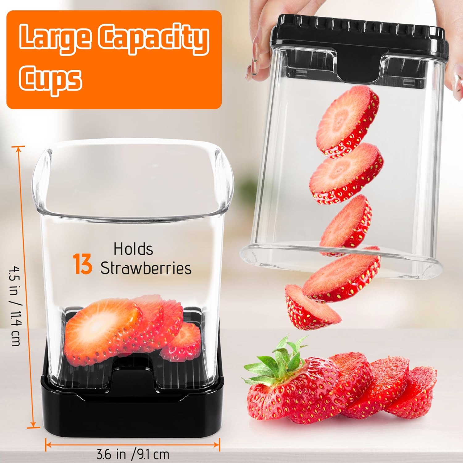 Fruit Slicer Cup for Strawberr - Meal Prep Quick ulasan dan harga