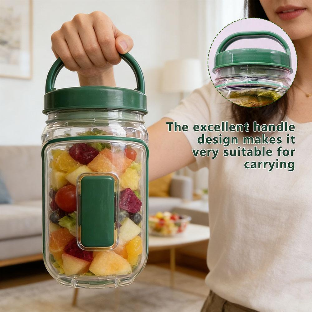 Portable Salad Container Jar w - Meal Prep Ideas ulasan dan harga
