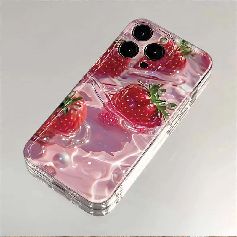 Fruit strawberry Lemon Pattern - Strawberry Huller ulasan dan harga
