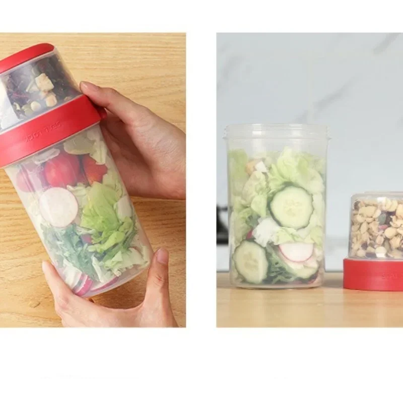 Portable Plastic Breakfast Cup - Meal Prep Oatmeal Jars ulasan dan harga