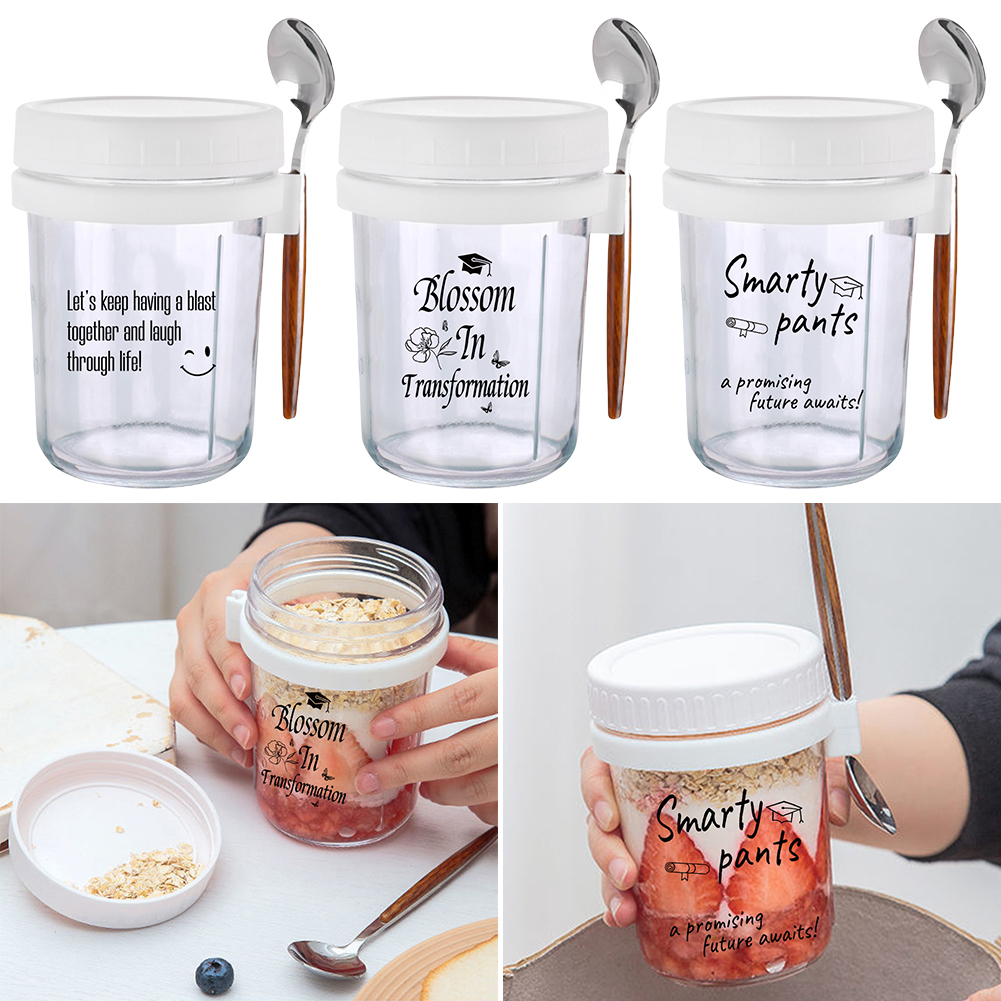 Cereal Milk Fruit Salad Storag - Meal Prep Oatmeal Jars ulasan dan harga