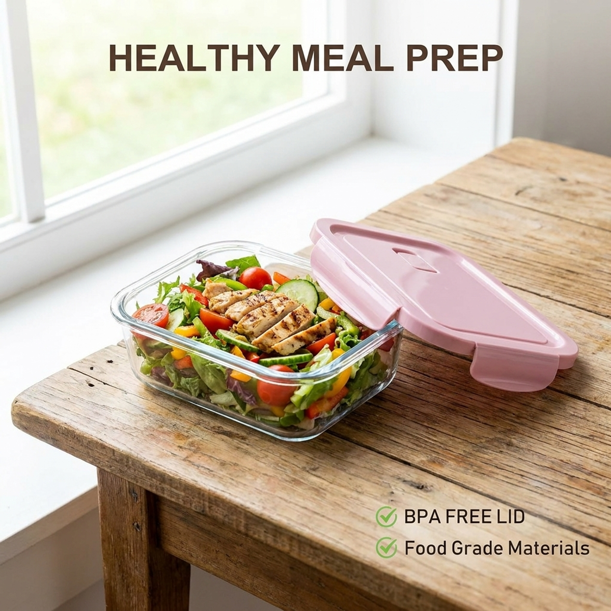 Airtight Glass Food Storage Co - Meal Prep Ideas ulasan dan harga