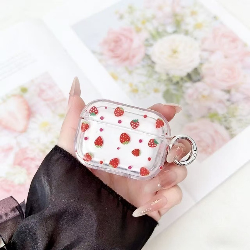 Cute strawberry-colored soft p - Strawberry Huller ulasan dan harga