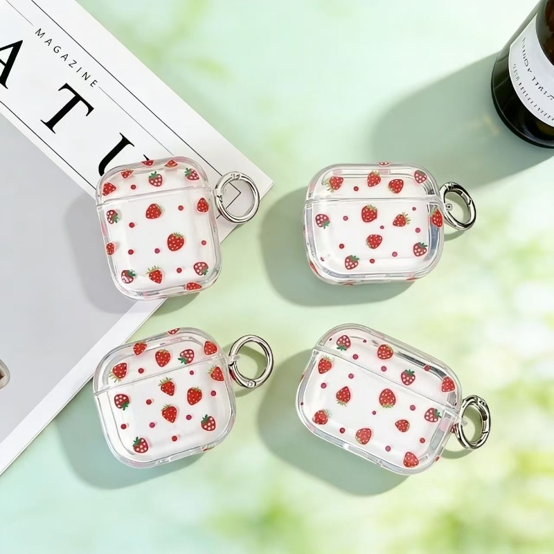 Cute strawberry-colored soft p - Strawberry Huller ulasan dan harga