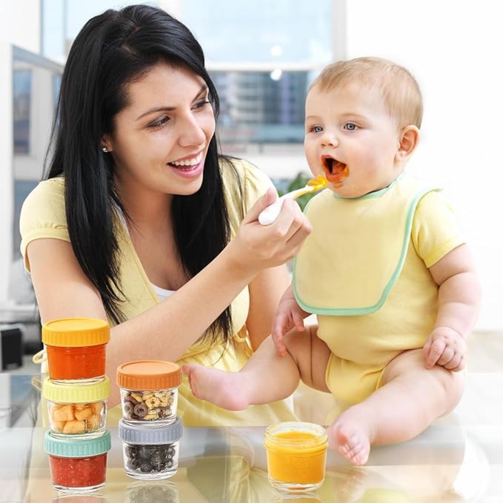 6pcs Mason Jar Glass Baby Food - Sauce Dipping Cup ulasan dan harga