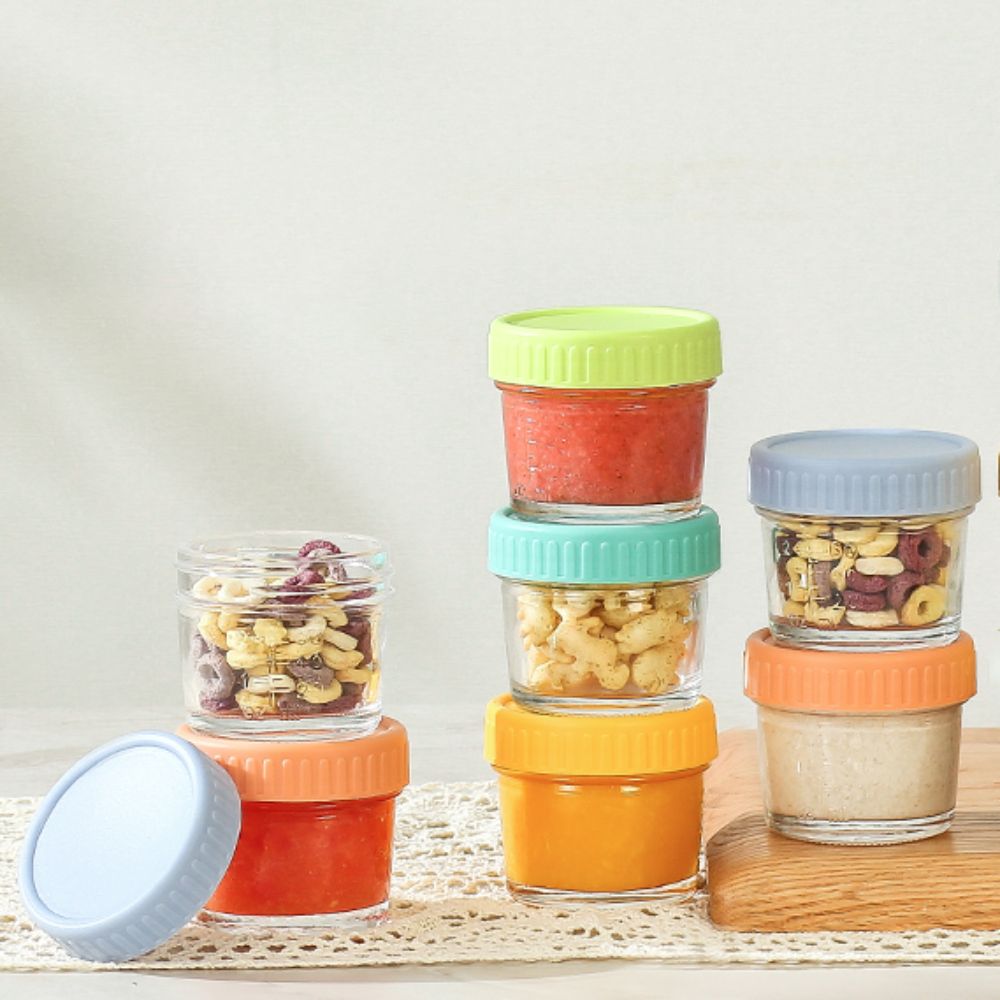 6pcs Mason Jar Glass Baby Food - Sauce Dipping Cup ulasan dan harga