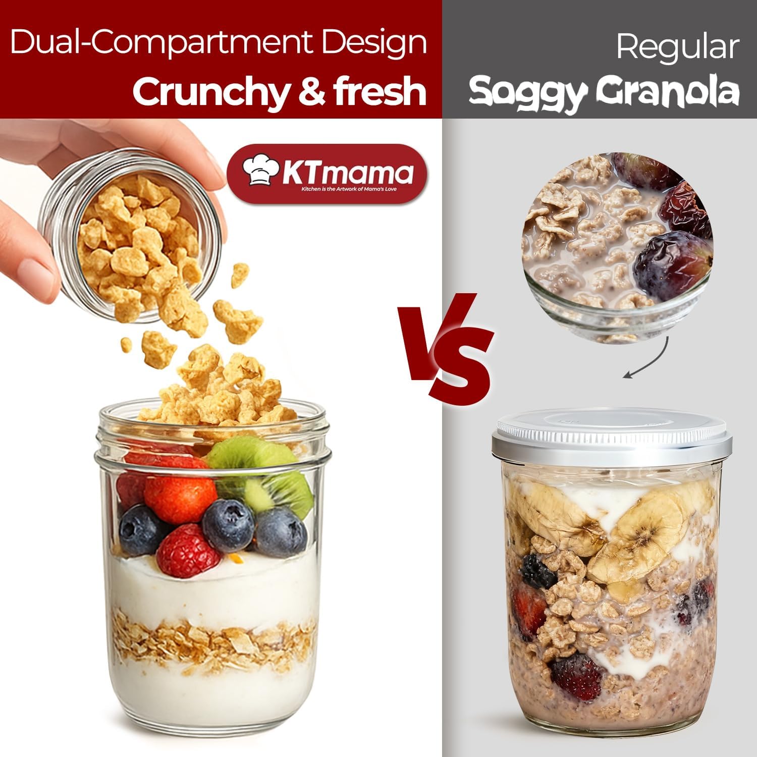 4 Pack Glass Yogurt Parfait Cu - Meal Prep Yogurt Parfait ulasan dan harga