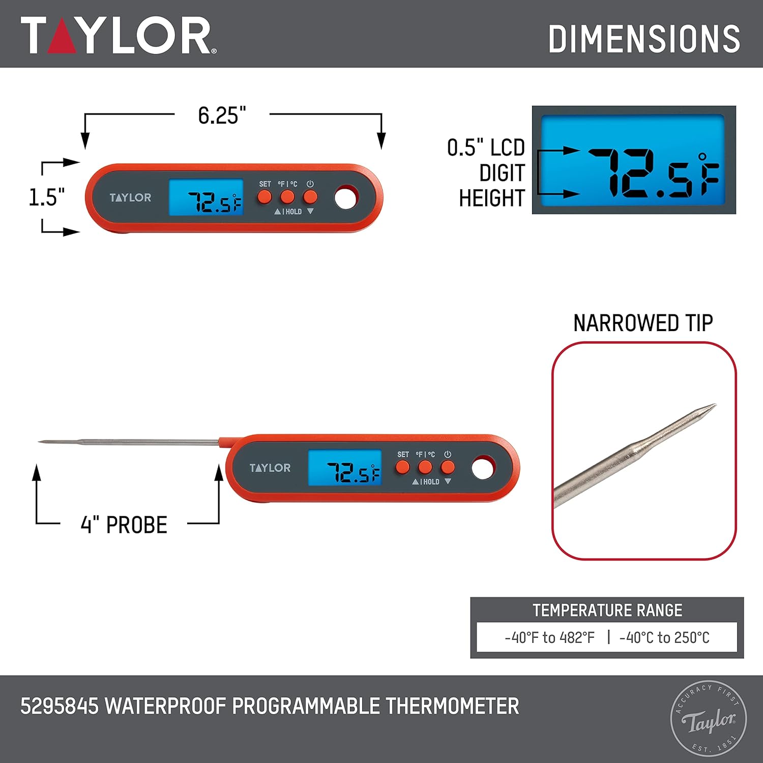 Digital Waterproof Meat Thermo - Meal Prep High Protein ulasan dan harga