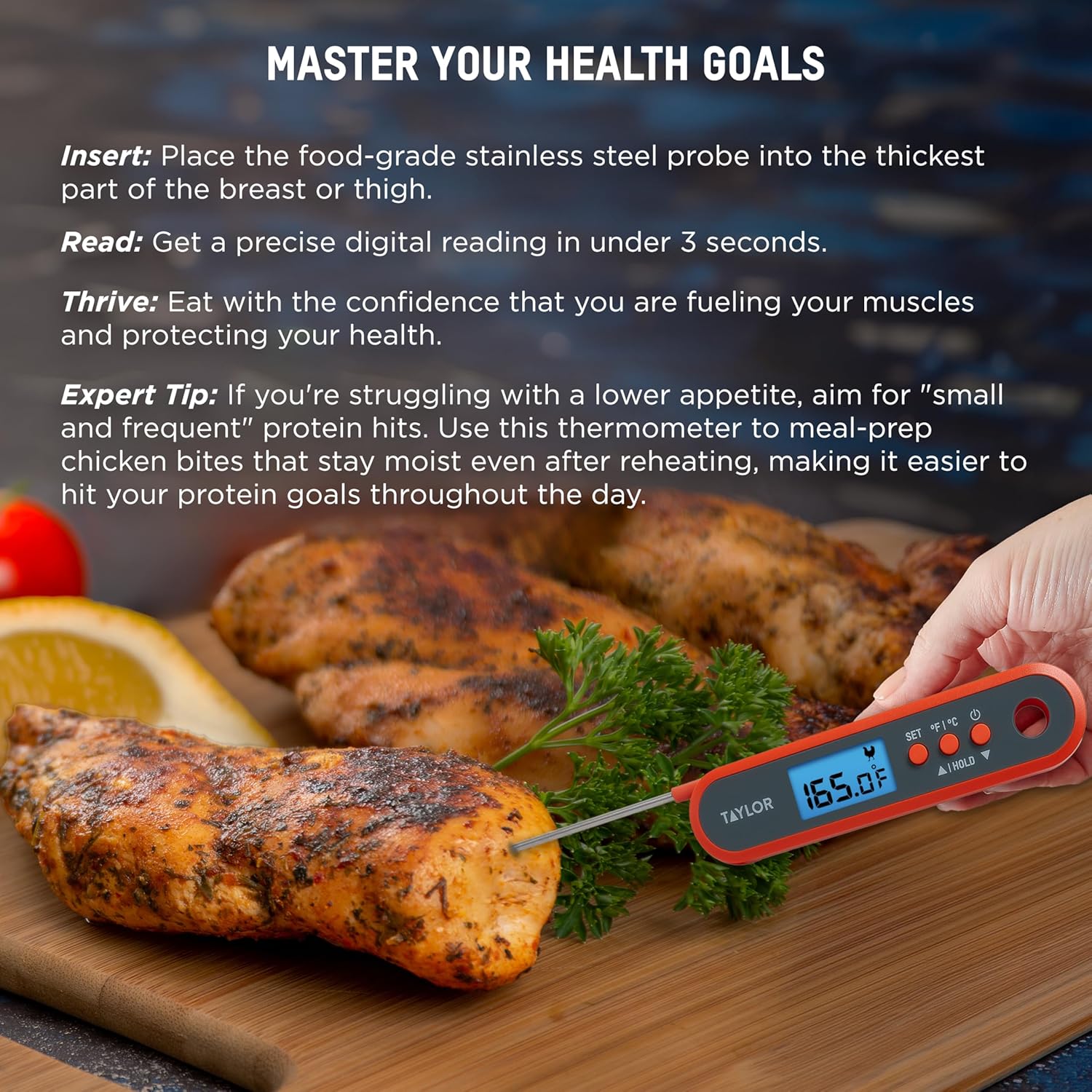 Digital Waterproof Meat Thermo - Meal Prep High Protein ulasan dan harga