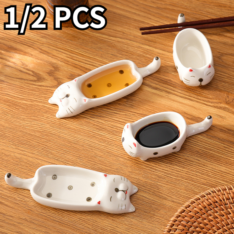 1/2 Pcs Kitchen Tableware Cera - Sauce Dipping Cup ulasan dan harga
