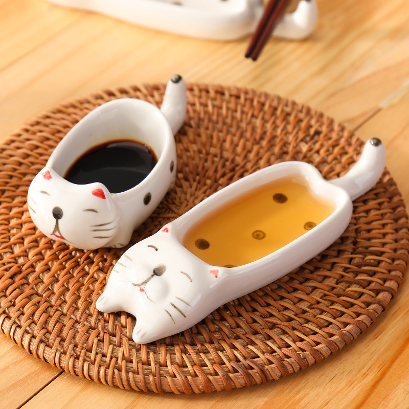 1/2 Pcs Kitchen Tableware Cera - Sauce Dipping Cup ulasan dan harga