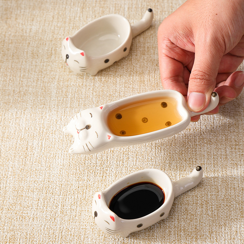 1/2 Pcs Kitchen Tableware Cera - Sauce Dipping Cup ulasan dan harga