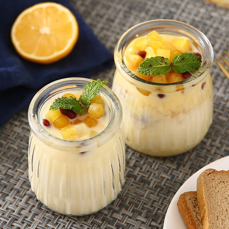 5pc Yogurt Pudding Glass Jar W - Meal Prep Chia Pudding ulasan dan harga