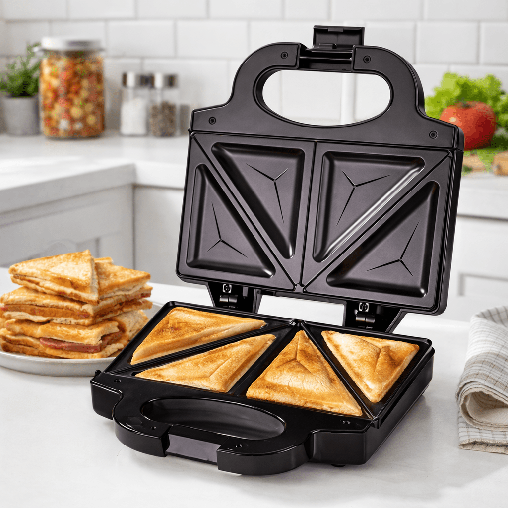 2-in-1 750W Fast Heating Sandw - Breakfast Sandwich Press ulasan dan harga