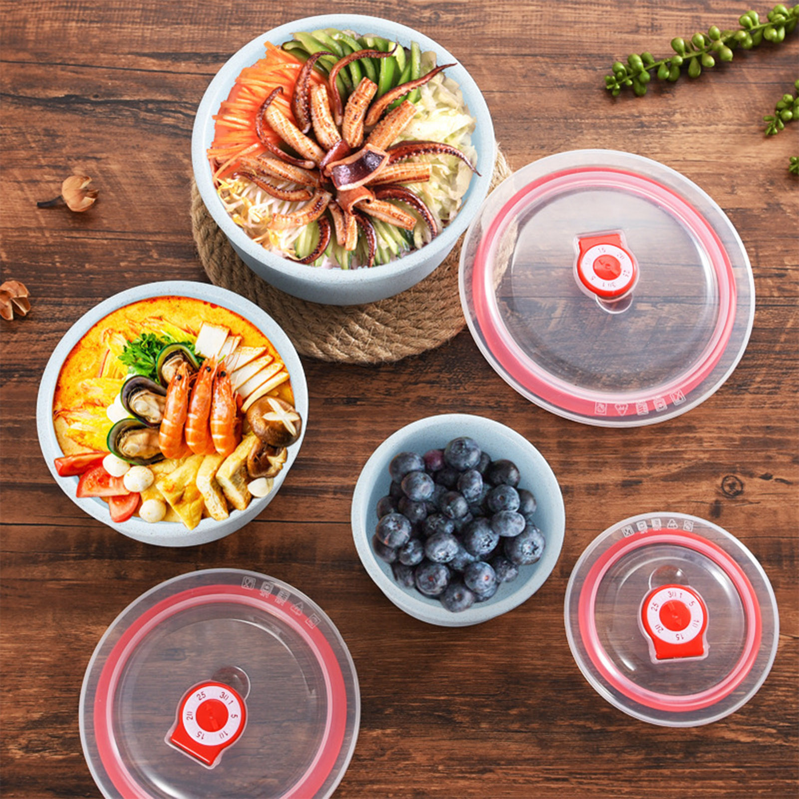 3pcs Food Storage Containers B - Meal Prep Ideas ulasan dan harga