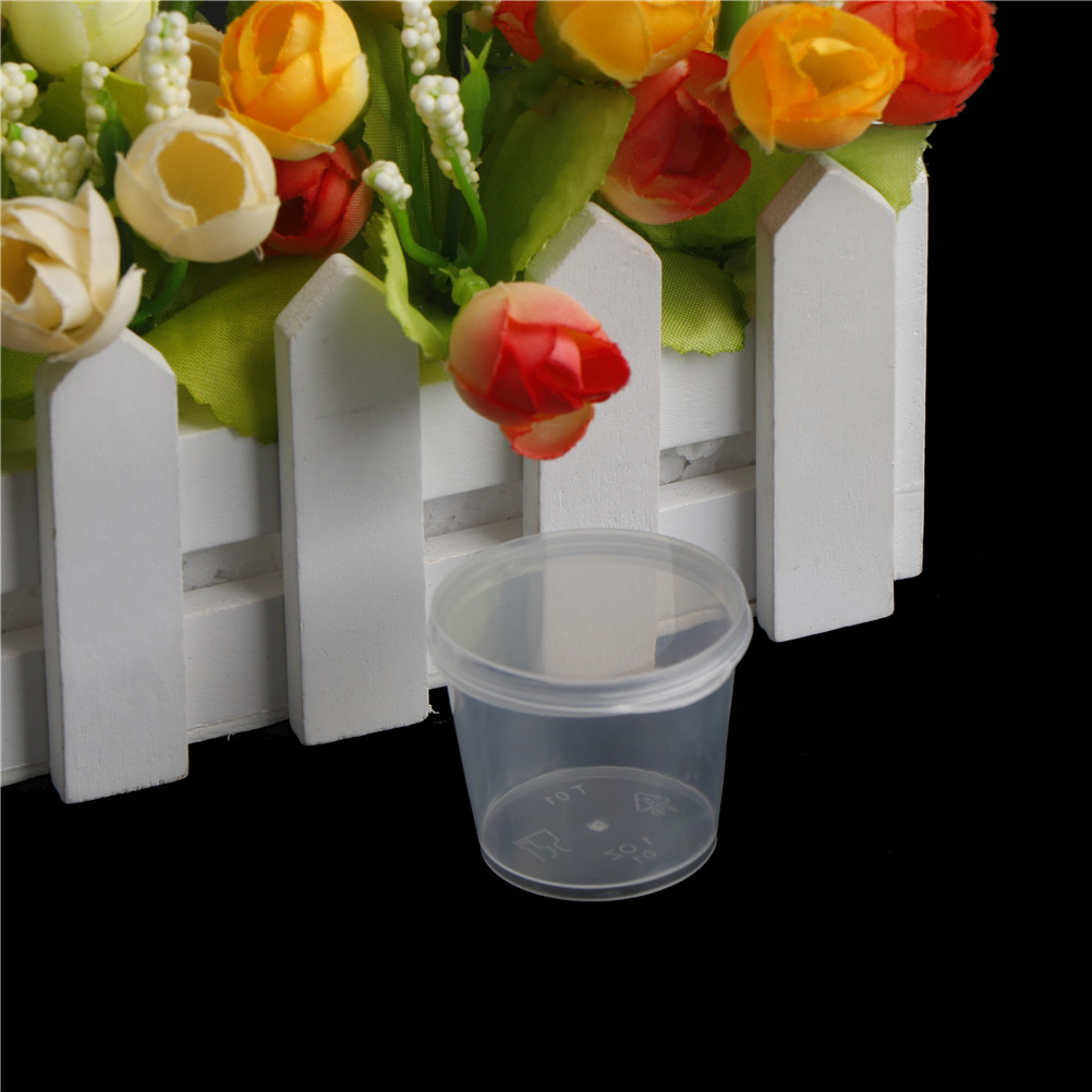 Hot 100Pcs Small Plastic Dispo - Sauce Dipping Cup ulasan dan harga