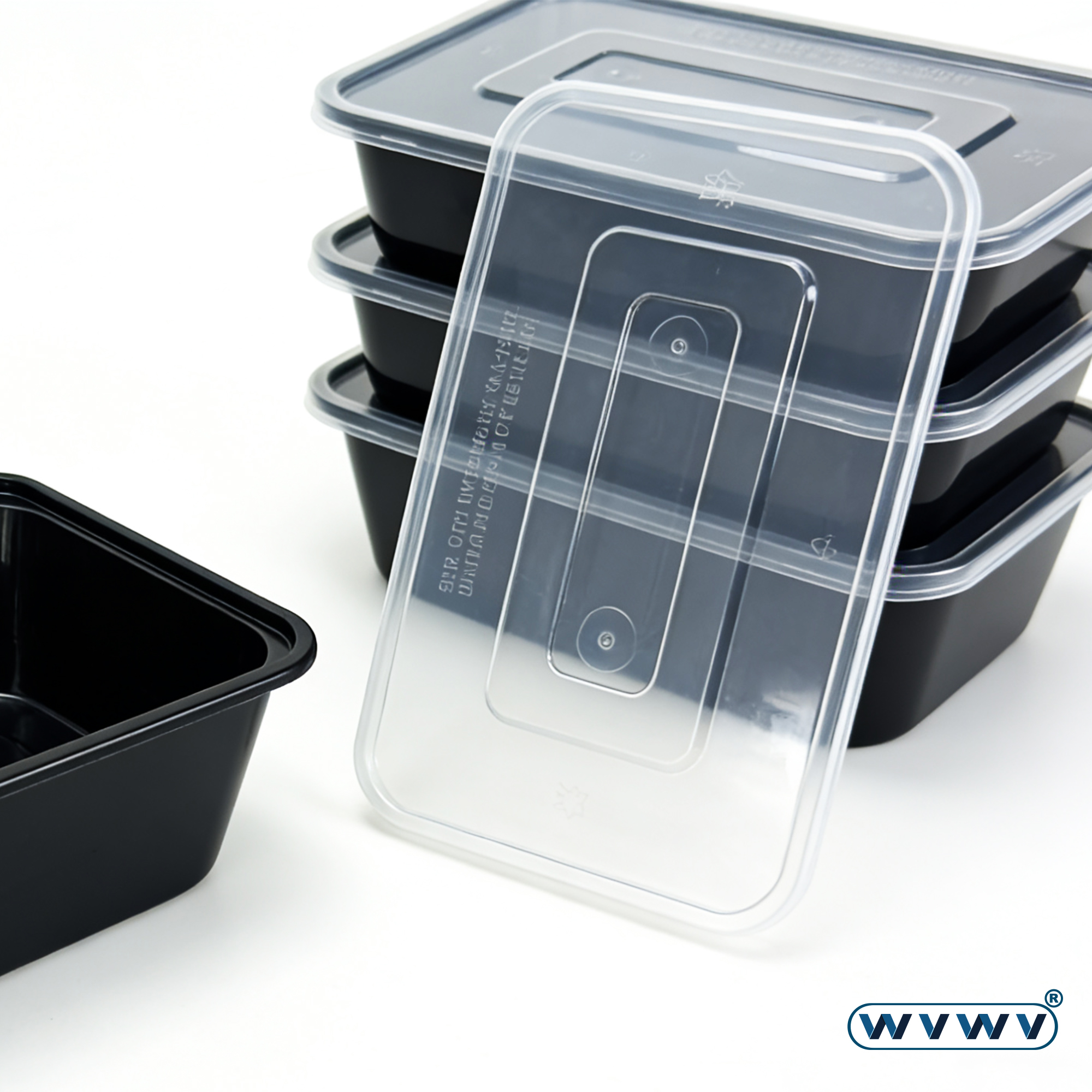 10/50Pcs 20Oz/600Ml Black Lunc - Meal Prep Ideas ulasan dan harga
