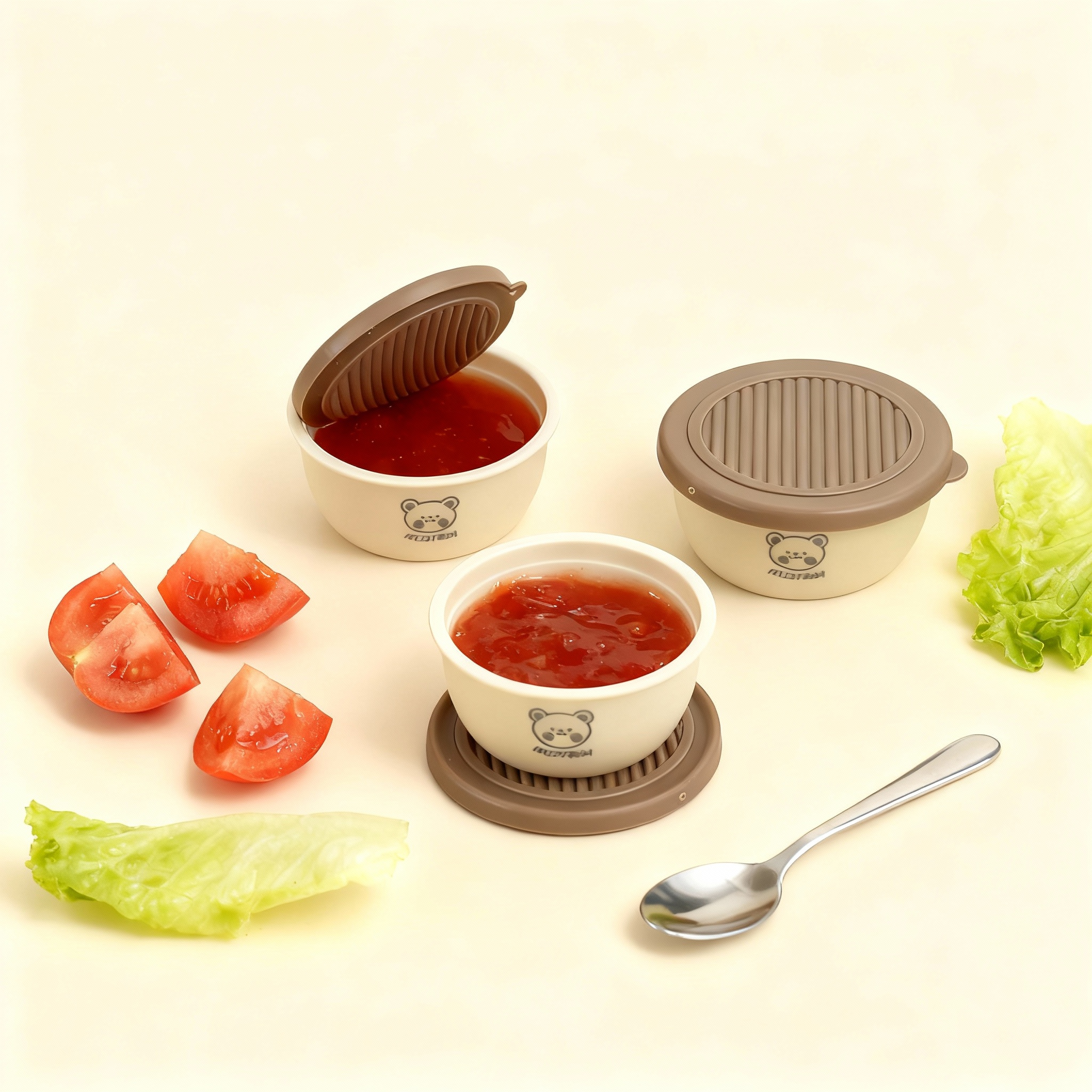 2/6pcs Mini Portable Plastic S - Sauce Dipping Cup ulasan dan harga