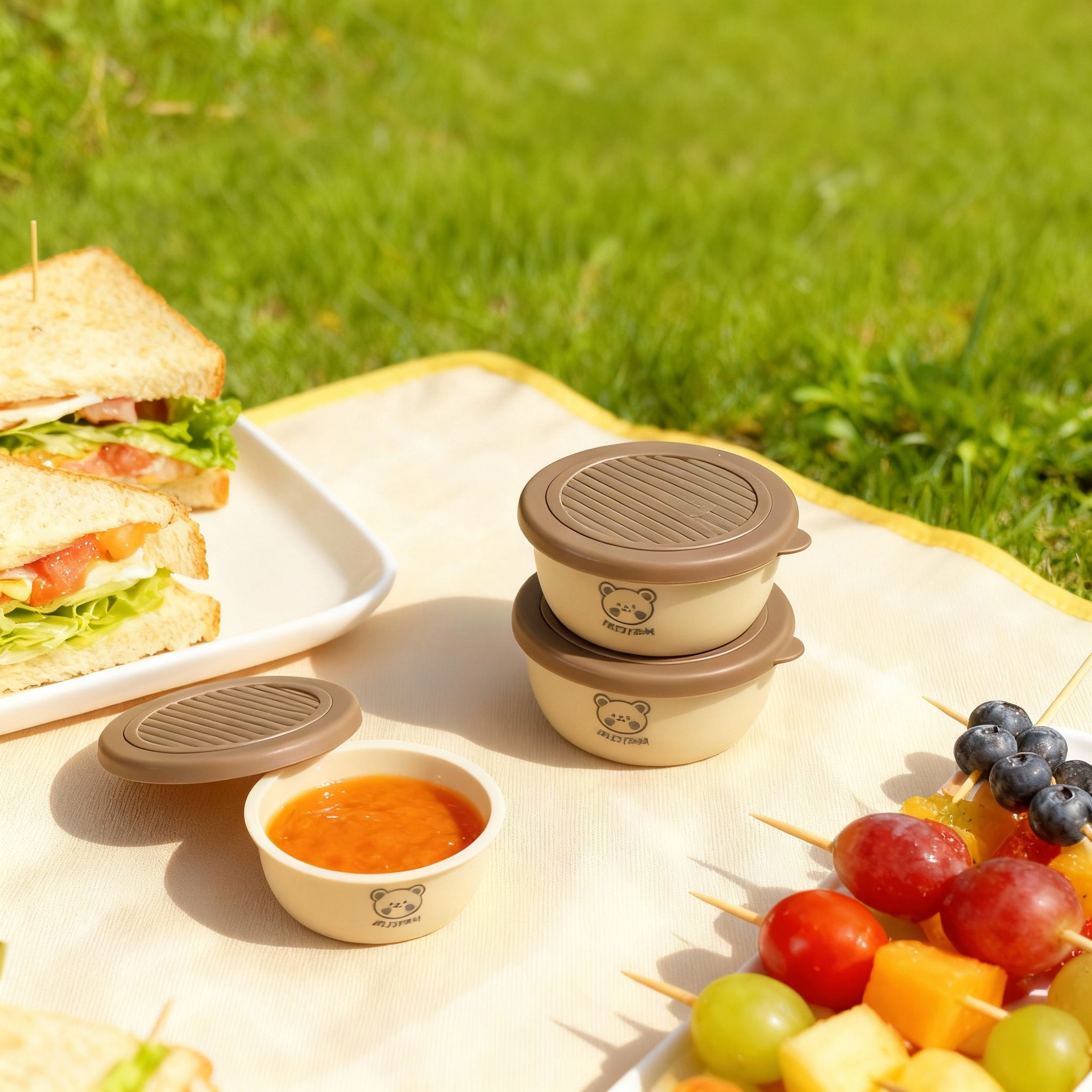 2/6pcs Mini Portable Plastic S - Sauce Dipping Cup ulasan dan harga