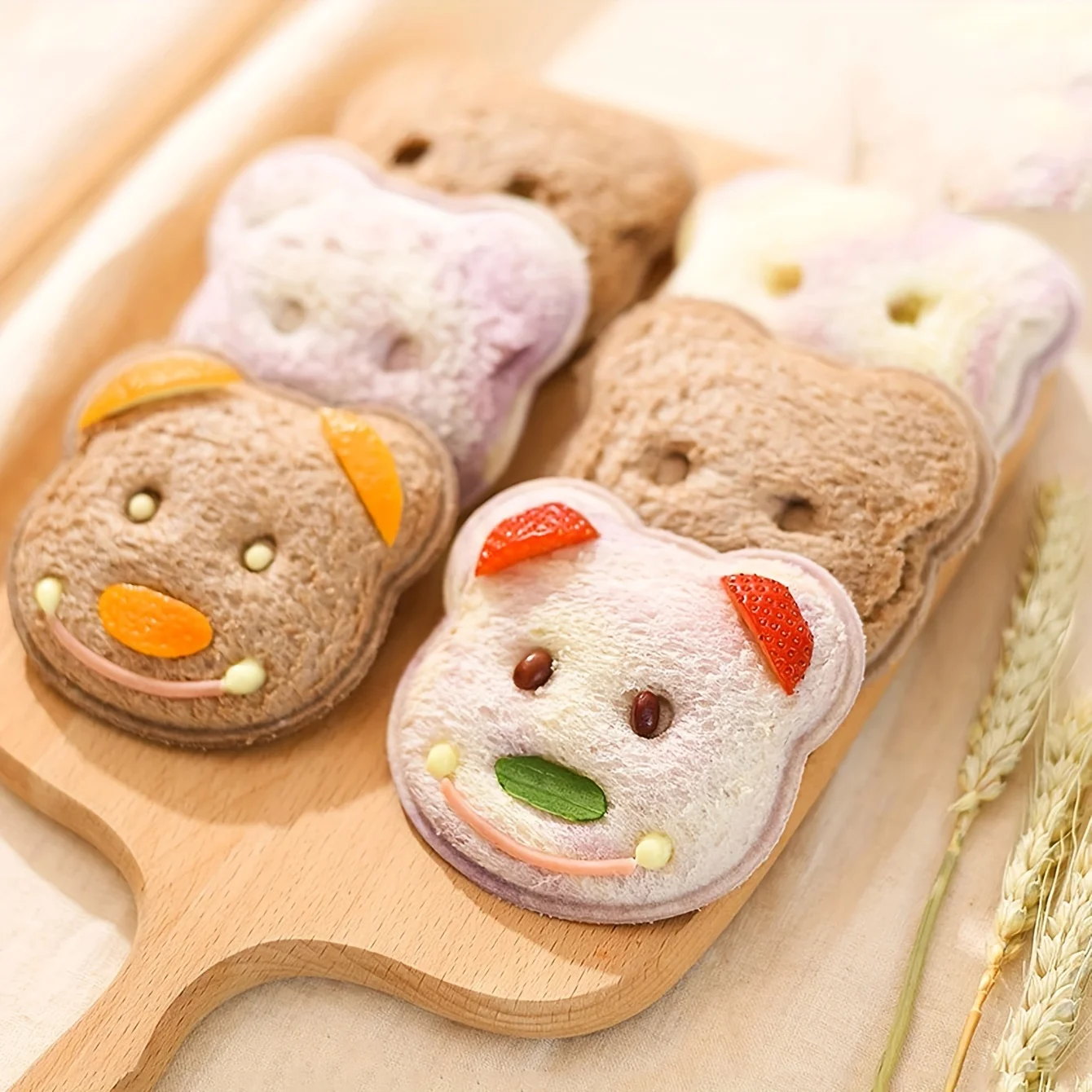 Single Cartoon Bear Shaped San - Breakfast Sandwich Press ulasan dan harga