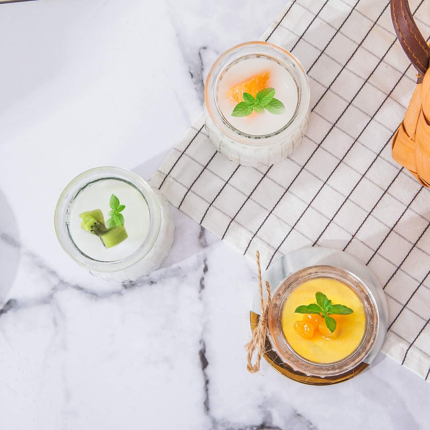 4 oz Clear Yogurt Jars With PE - Meal Prep Chia Pudding ulasan dan harga
