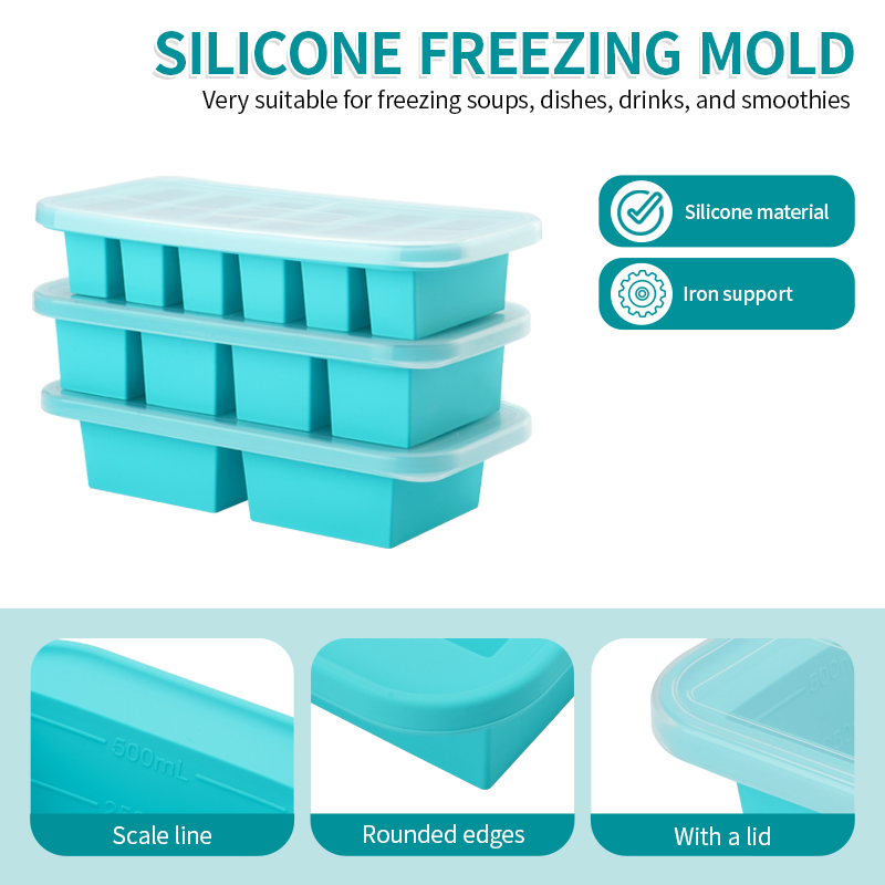 2 or 3-piece Silicone Freezer  - Meal Prep Chia Pudding ulasan dan harga