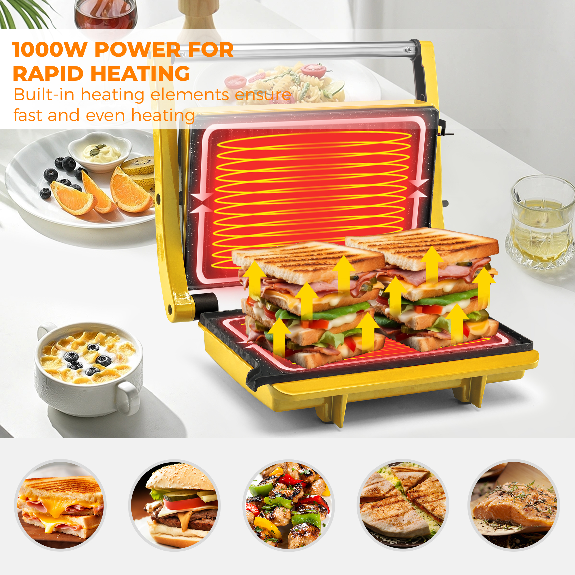 Panini Sandwich Breakfast Make - Breakfast Sandwich Press ulasan dan harga