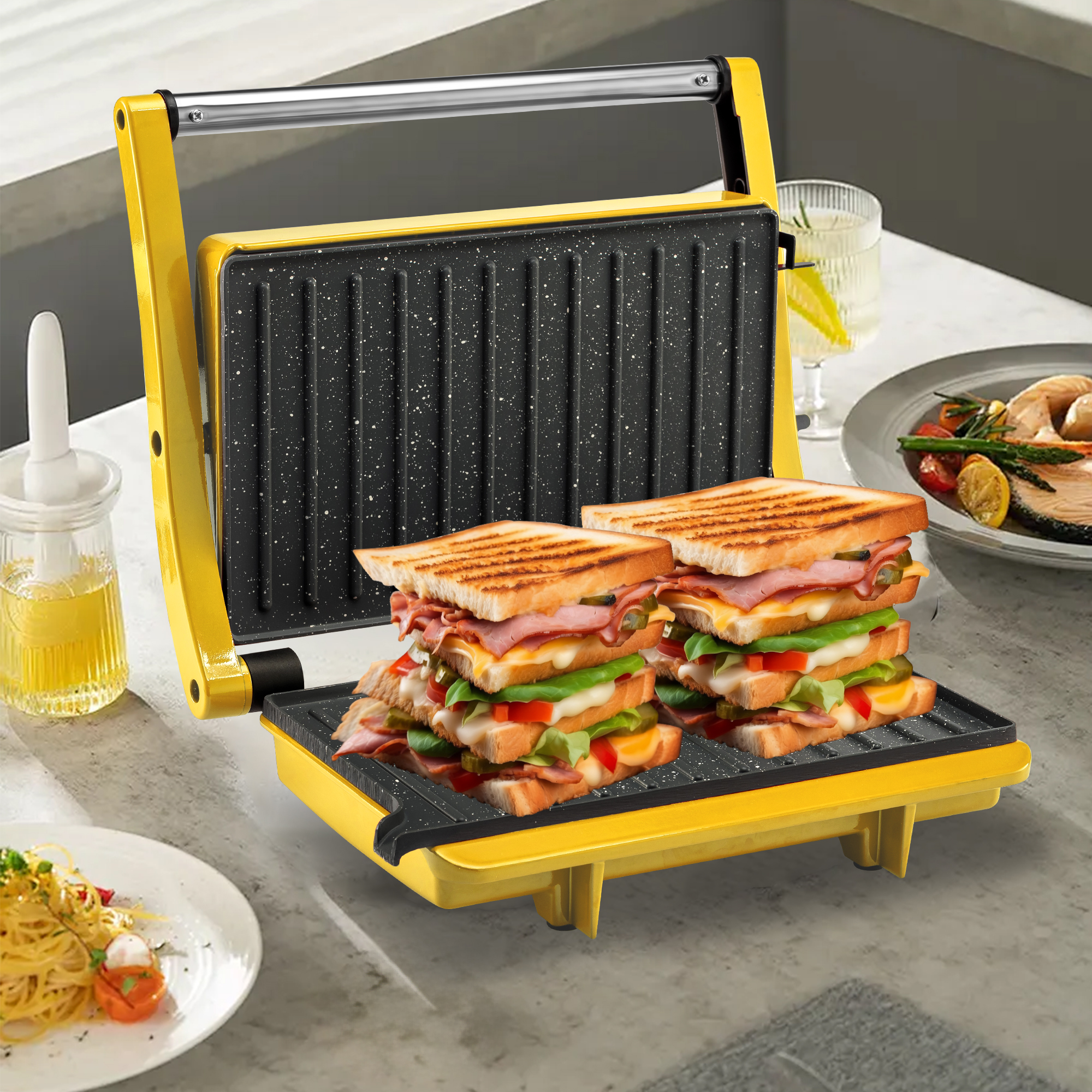 Panini Sandwich Breakfast Make - Breakfast Sandwich Press ulasan dan harga