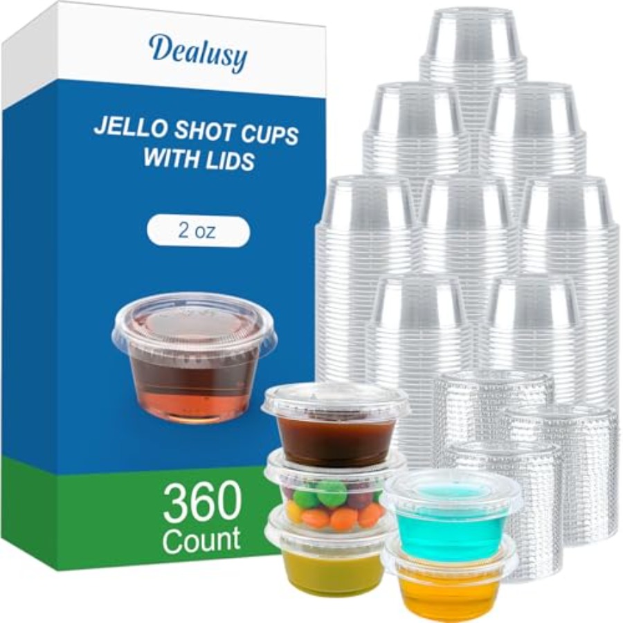 360 Set Jello Shot Cups with L - Sauce Dipping Cup ulasan dan harga