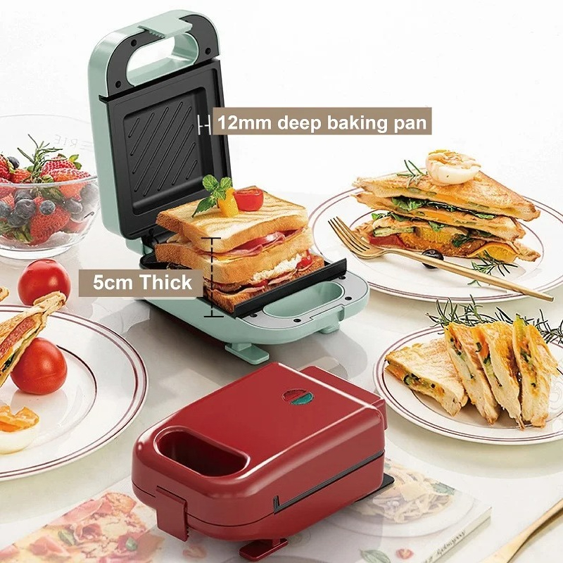 Waffle Maker Toaster Multifunc - Breakfast Sandwich Press ulasan dan harga