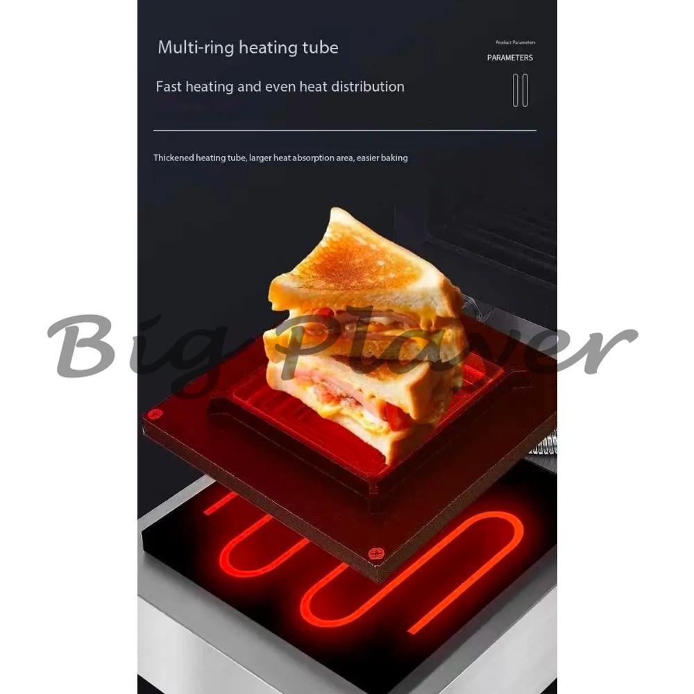 Hot Press Sandwich Machine, Co - Breakfast Sandwich Press ulasan dan harga