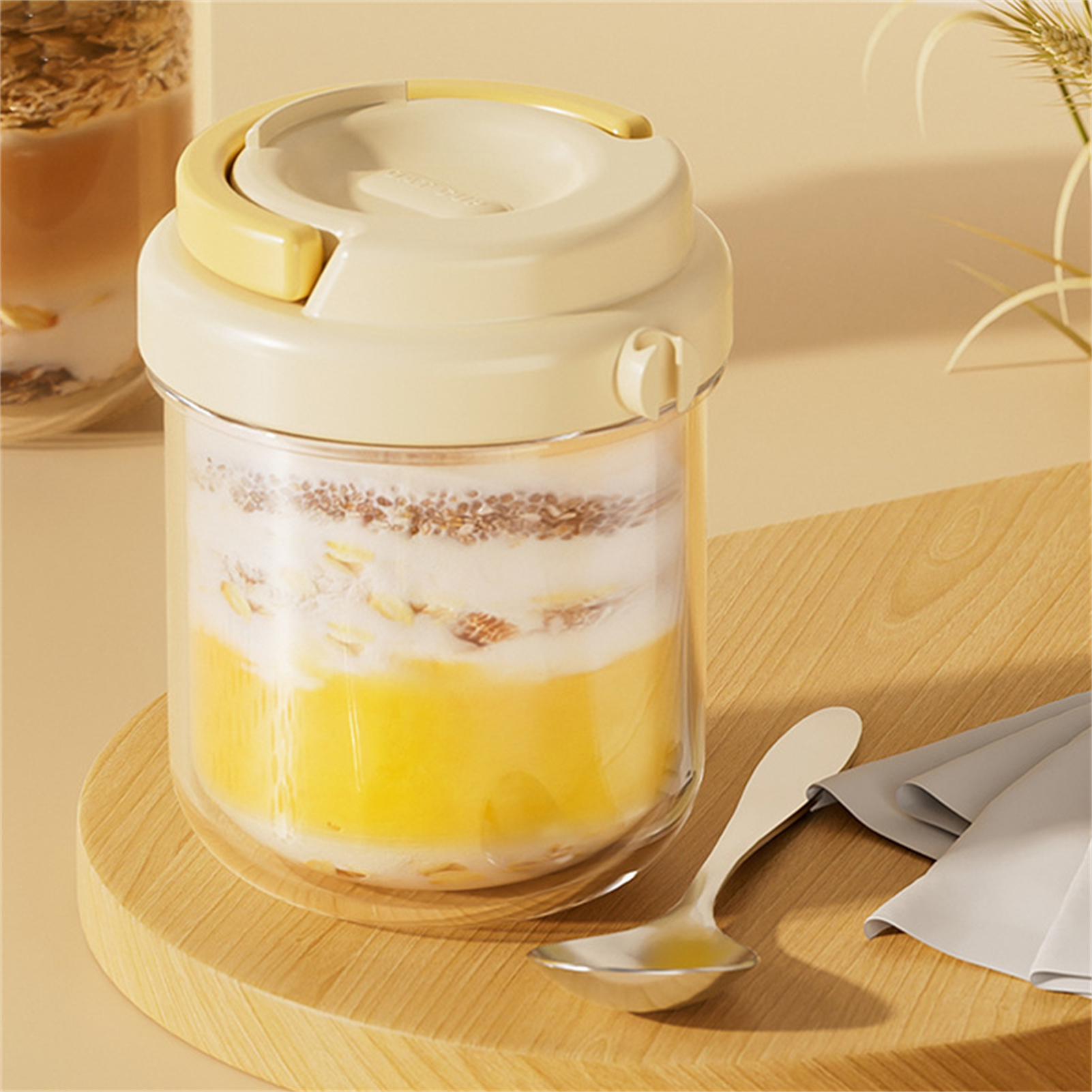 Breakfast Cup Portable Oatmeal - Meal Prep Oatmeal Jars ulasan dan harga