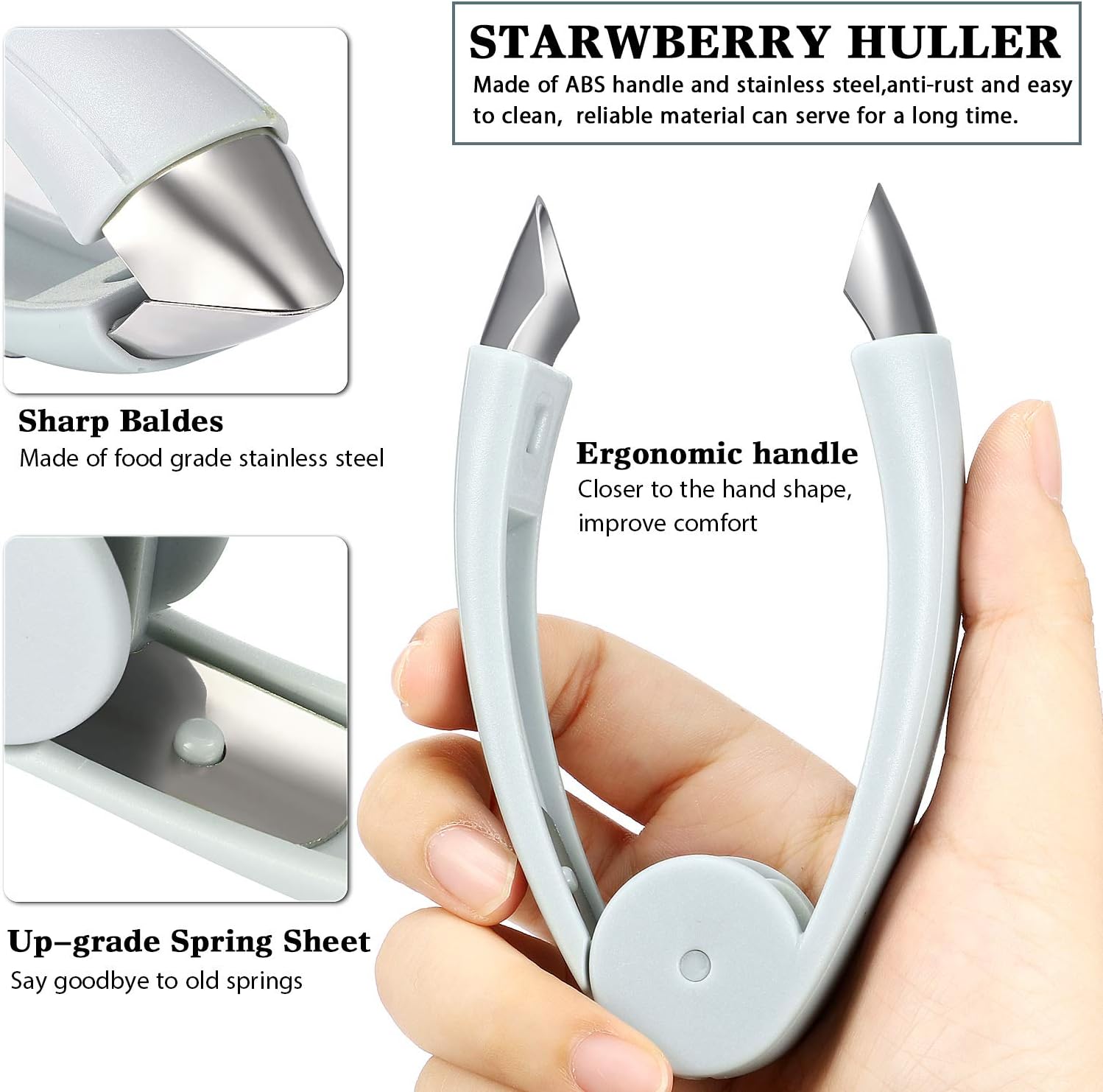 4-Piece Strawberry Huller and  - Strawberry Huller ulasan dan harga