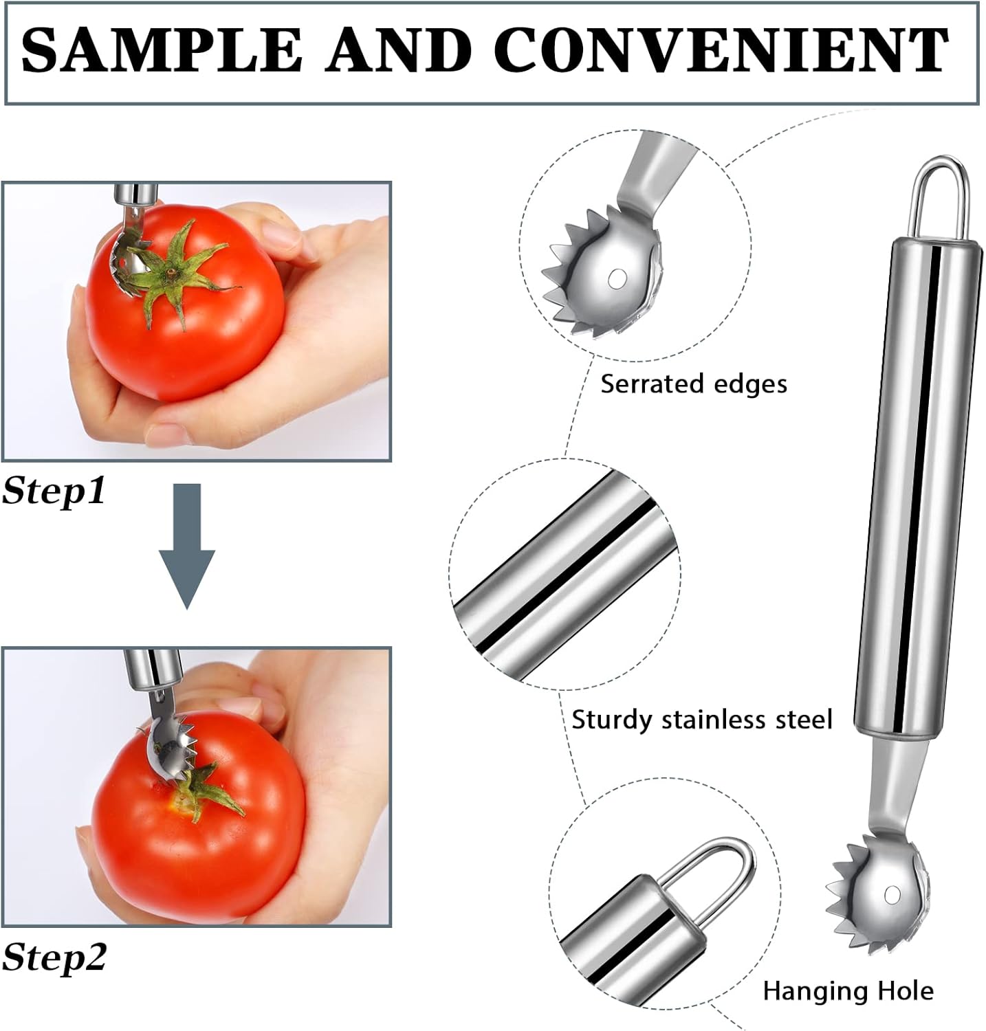 4-Piece Strawberry Huller and  - Strawberry Huller ulasan dan harga