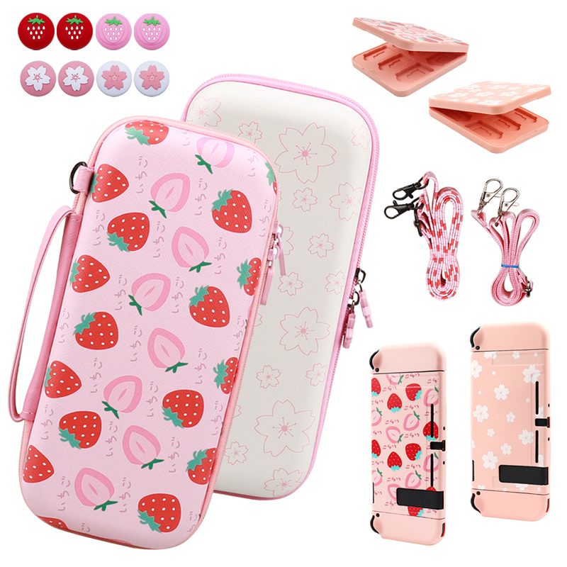 For Switch Carrying Case, EVA  - Strawberry Huller ulasan dan harga