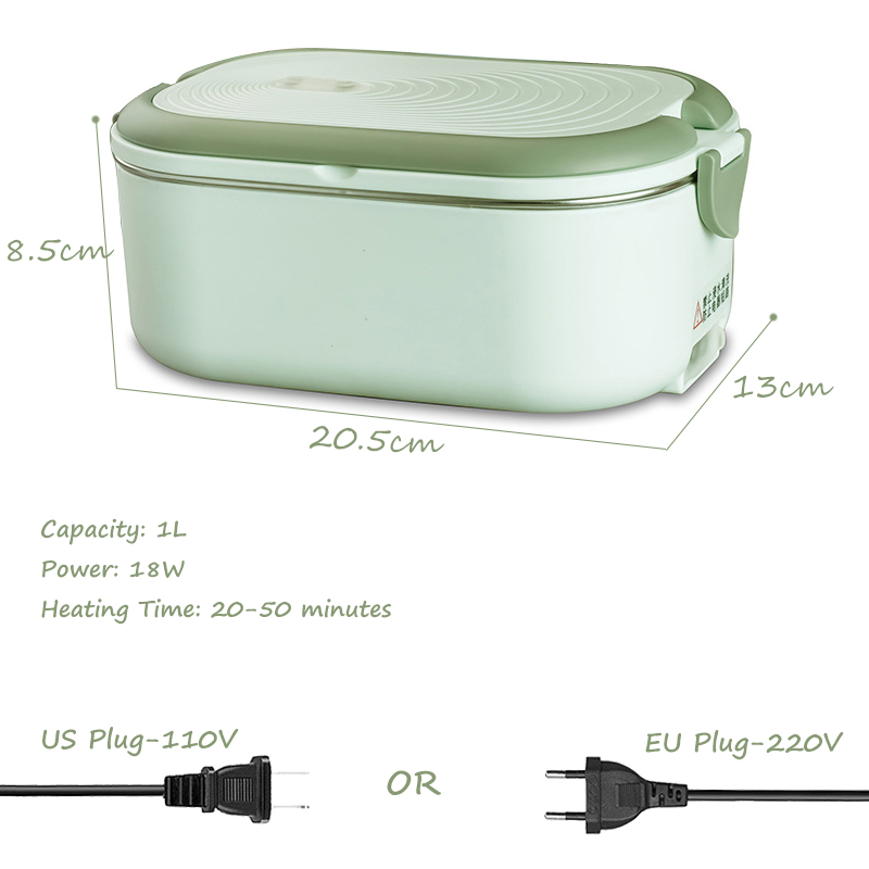 220V 110V Electric Lunch Box S - Meal Prep Chia Pudding ulasan dan harga