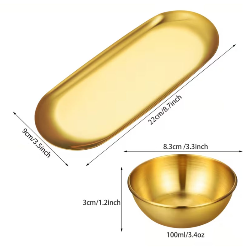 3/6/9/12pcs Golden Sauce Bowl  - Sauce Dipping Cup ulasan dan harga