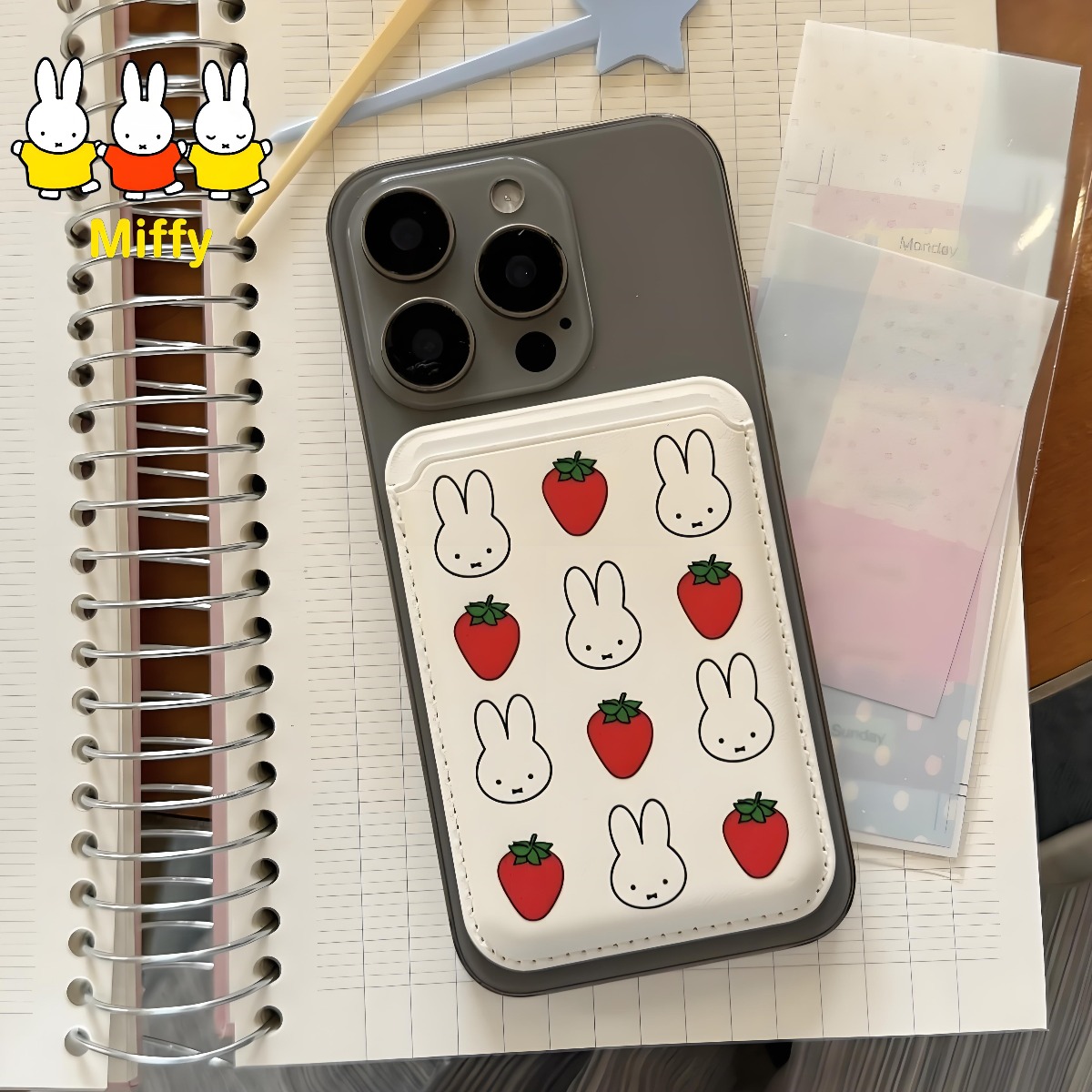Kawaii Miffy Rabbit Magnetic C - Strawberry Huller ulasan dan harga