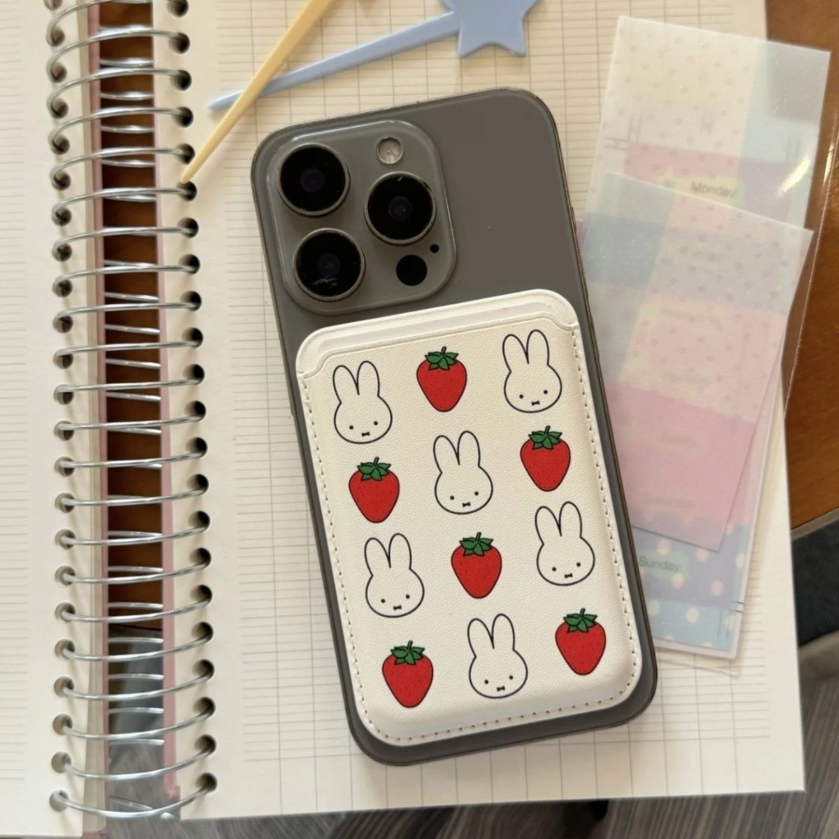 Kawaii Miffy Rabbit Magnetic C - Strawberry Huller ulasan dan harga