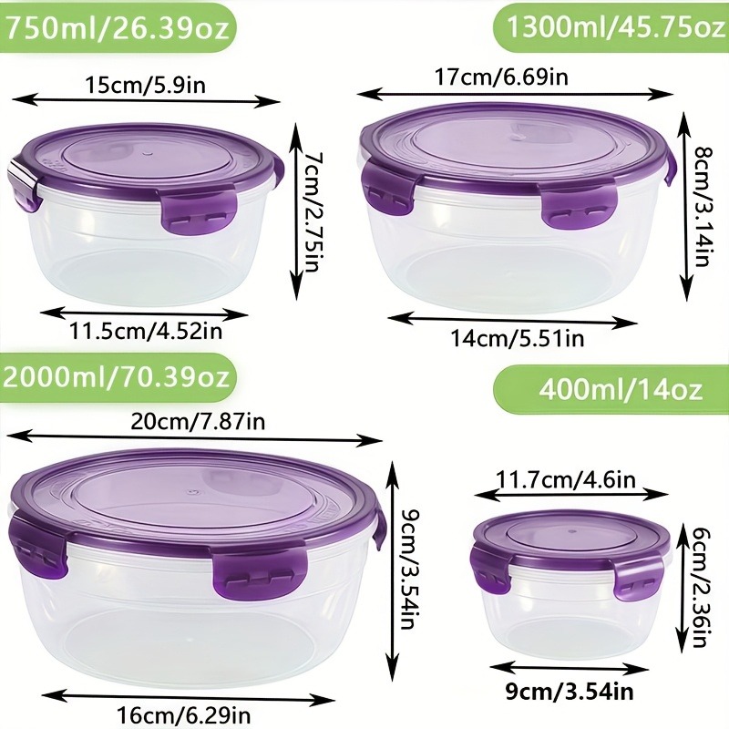 Vibrant 8-Piece Food Storage S - Meal Prep Ideas ulasan dan harga