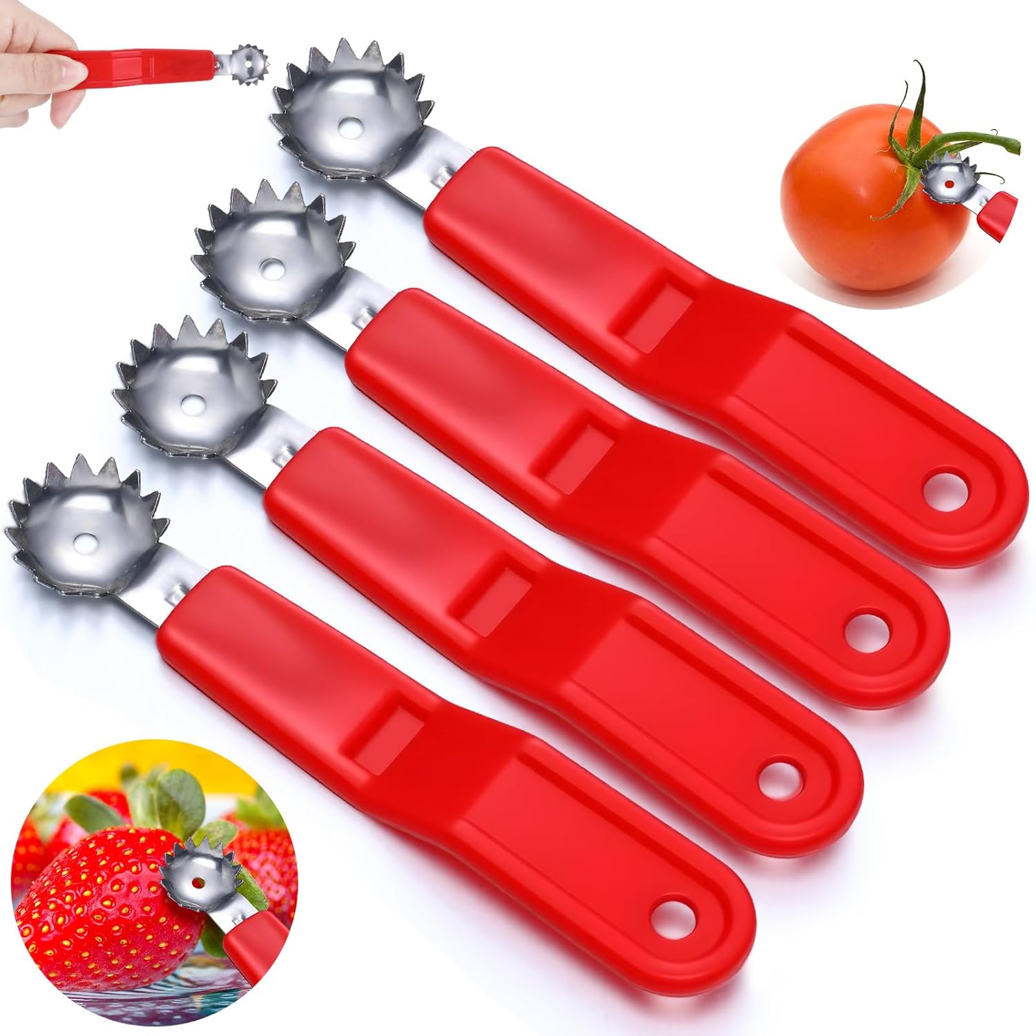 4 Pcs Tomato Corer Tool Strawb - Strawberry Huller ulasan dan harga