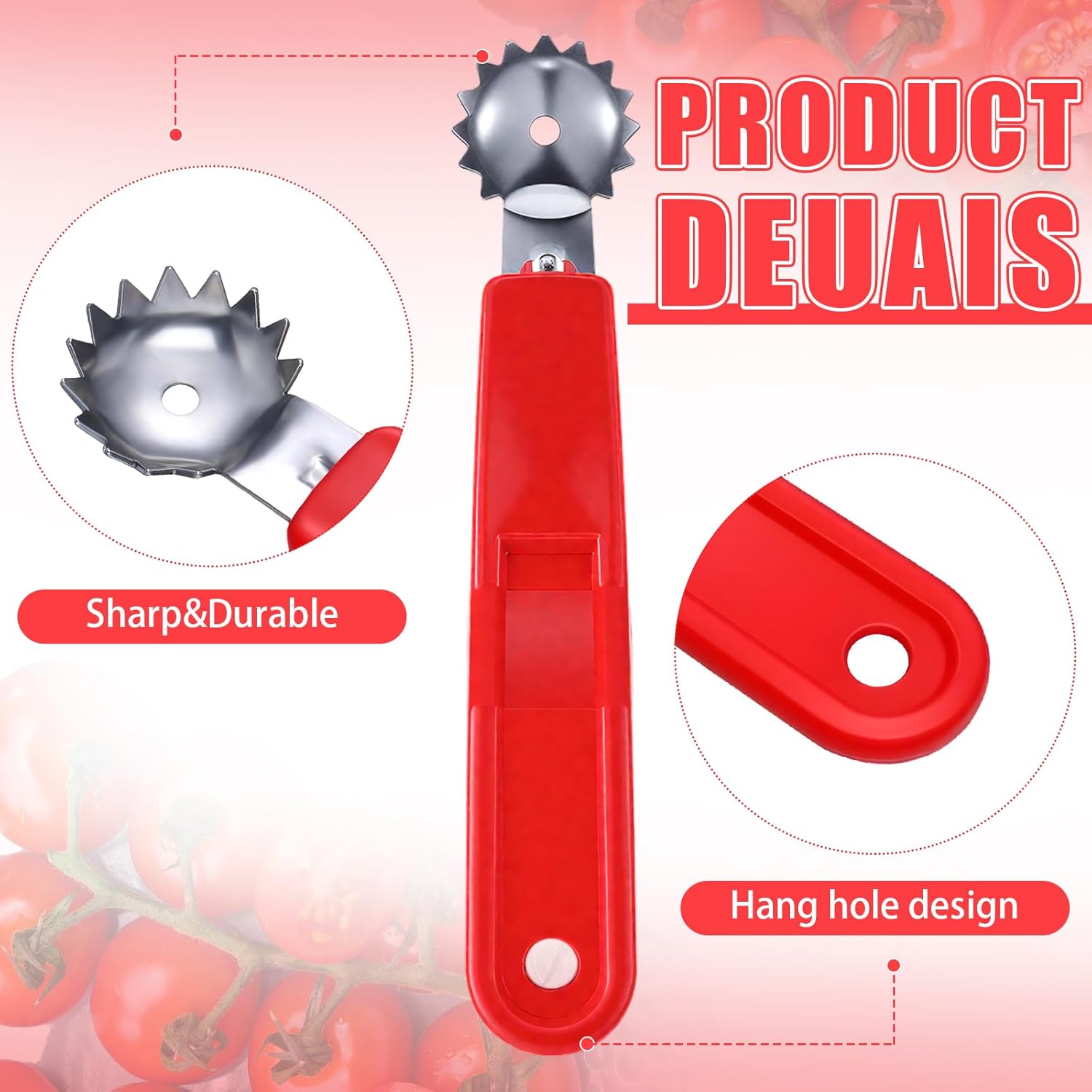 4 Pcs Tomato Corer Tool Strawb - Strawberry Huller ulasan dan harga