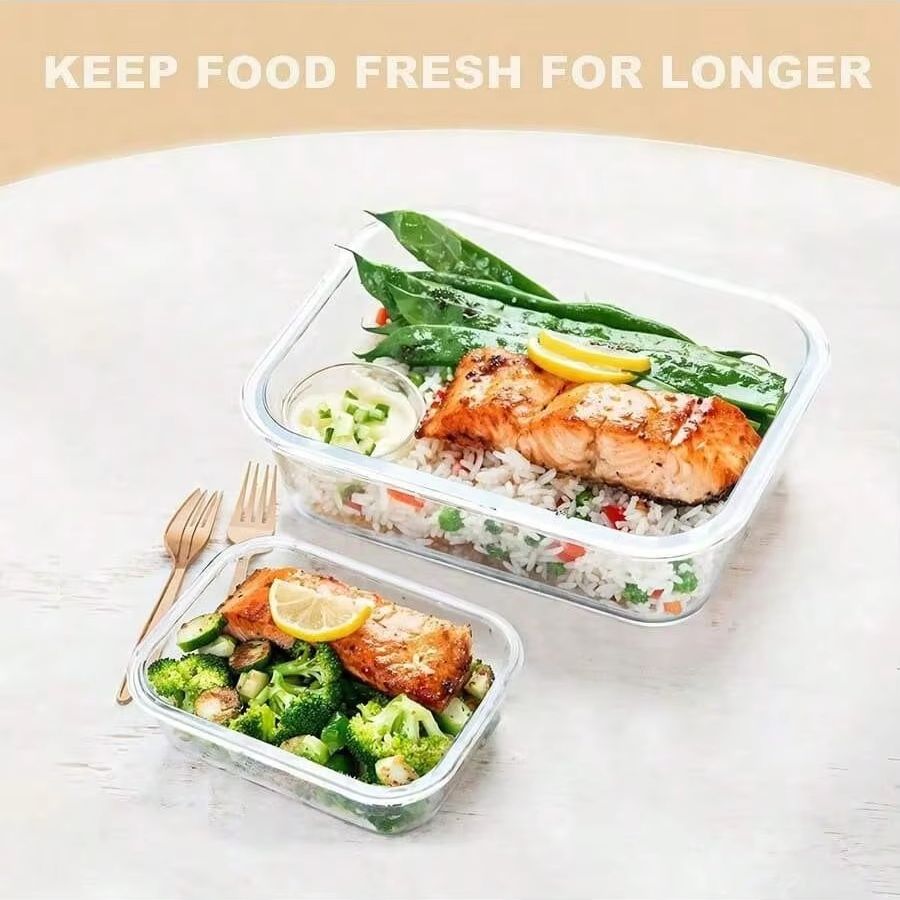 Glass Food Storage Container W - Meal Prep Ideas ulasan dan harga