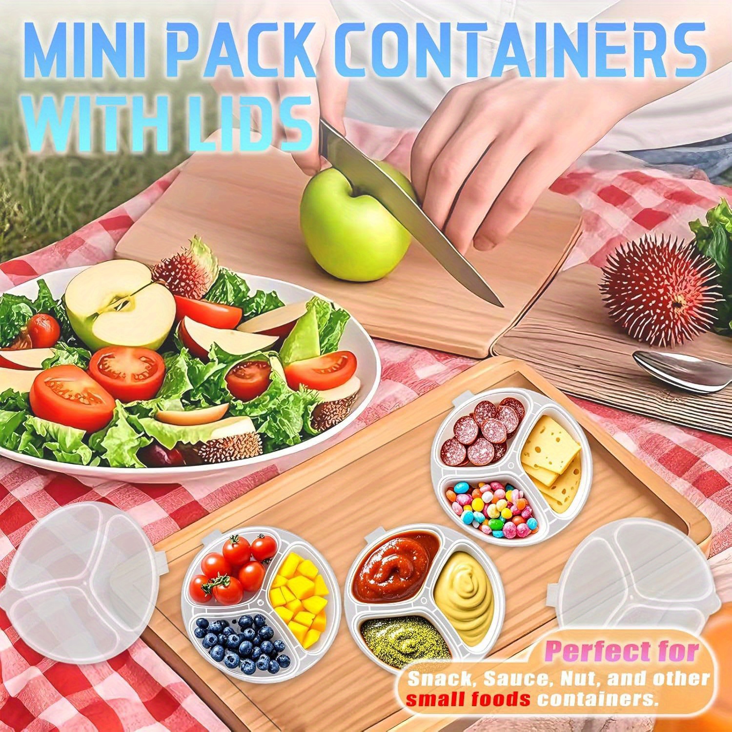 Round 3-Compartment Disposable - Meal Prep Ideas ulasan dan harga