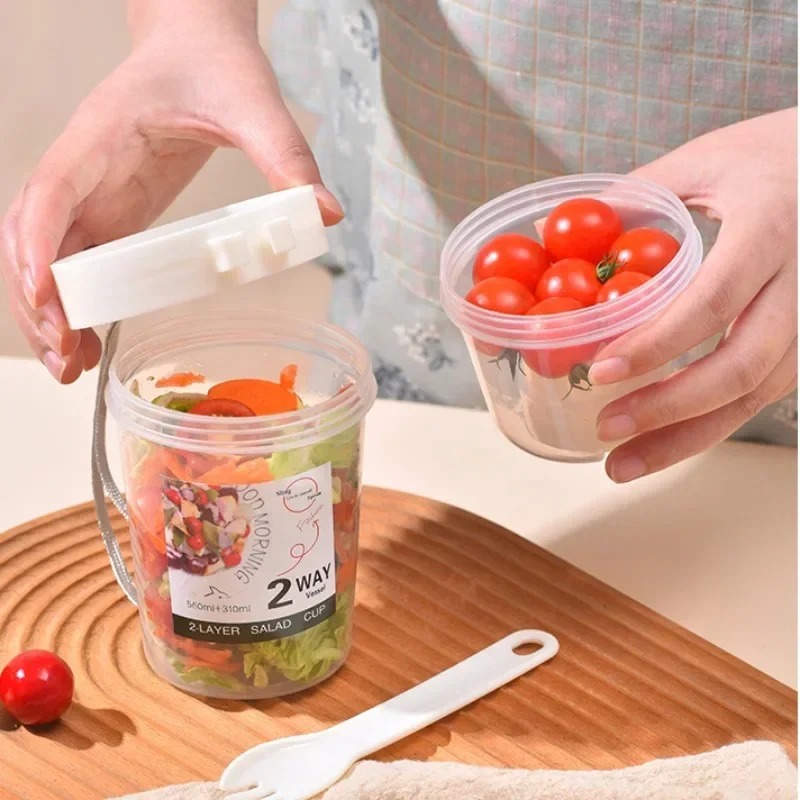1pc Portable Breakfast Salad C - Meal Prep Oatmeal Jars ulasan dan harga